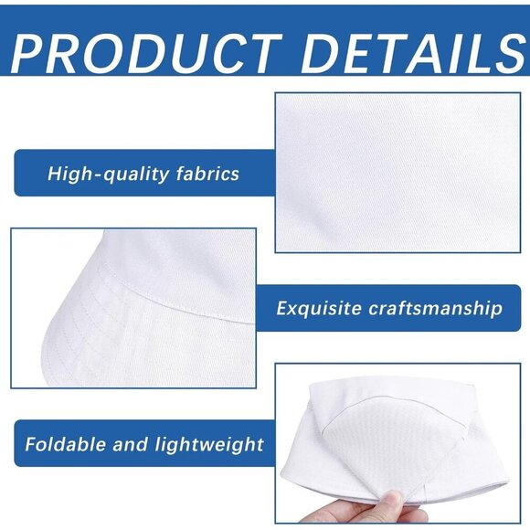 Unisex Bucket Hats Bulk Solid Color Cotton Polyester UV Protection Pack main image 6